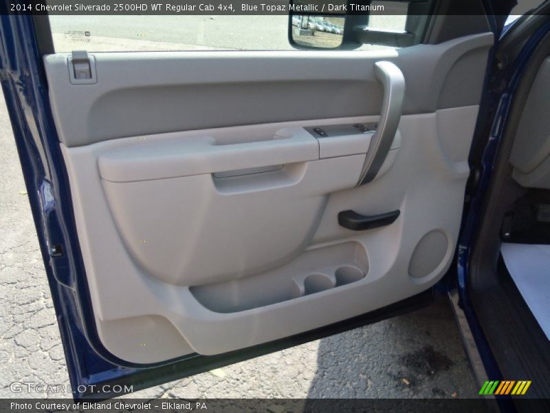 Blue Topaz Metallic / Dark Titanium 2014 Chevrolet Silverado 2500HD WT Regular Cab 4x4