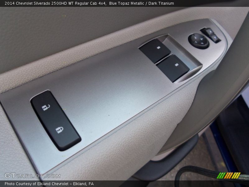 Blue Topaz Metallic / Dark Titanium 2014 Chevrolet Silverado 2500HD WT Regular Cab 4x4