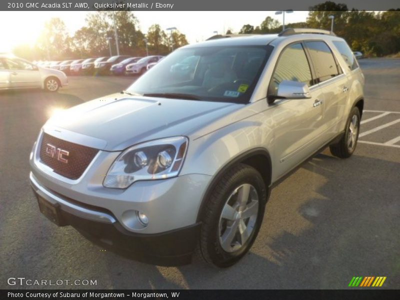 Quicksilver Metallic / Ebony 2010 GMC Acadia SLT AWD