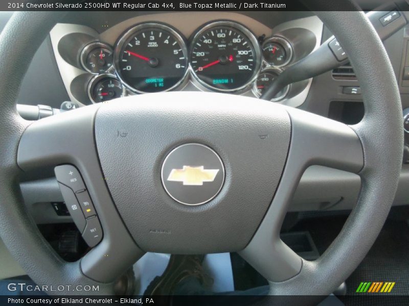 Blue Topaz Metallic / Dark Titanium 2014 Chevrolet Silverado 2500HD WT Regular Cab 4x4