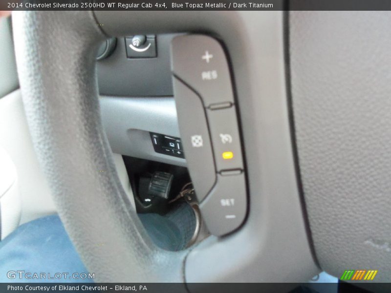Blue Topaz Metallic / Dark Titanium 2014 Chevrolet Silverado 2500HD WT Regular Cab 4x4