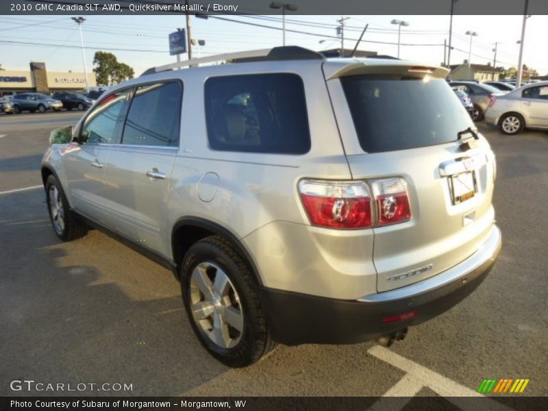 Quicksilver Metallic / Ebony 2010 GMC Acadia SLT AWD