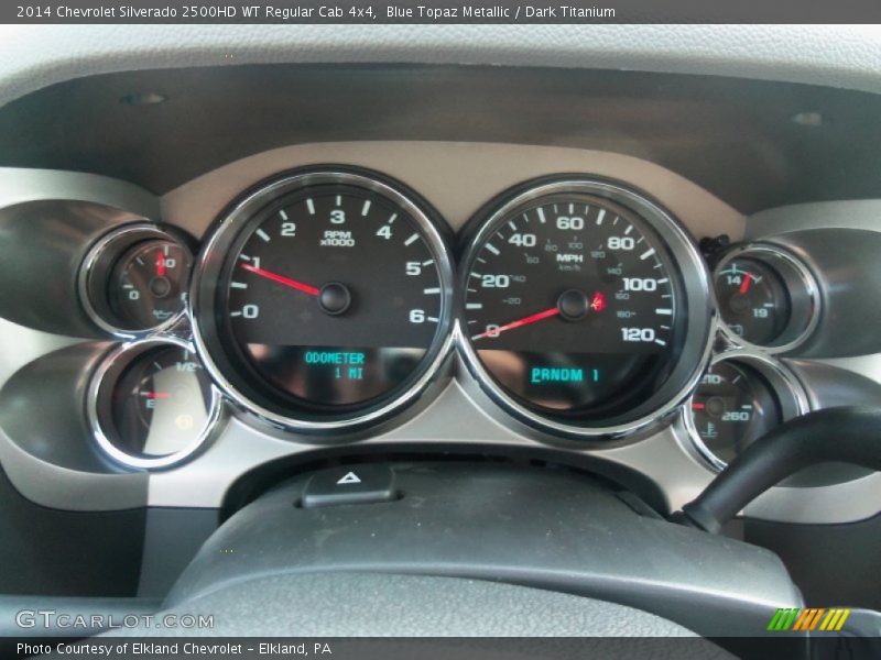 Blue Topaz Metallic / Dark Titanium 2014 Chevrolet Silverado 2500HD WT Regular Cab 4x4
