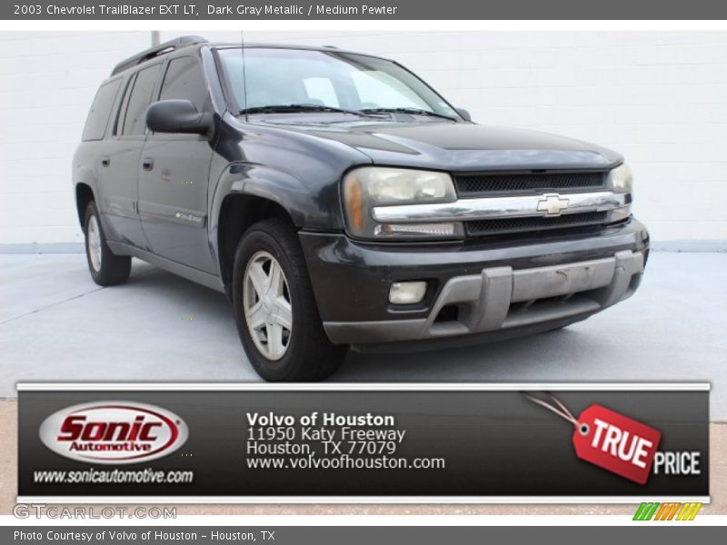 Dark Gray Metallic / Medium Pewter 2003 Chevrolet TrailBlazer EXT LT