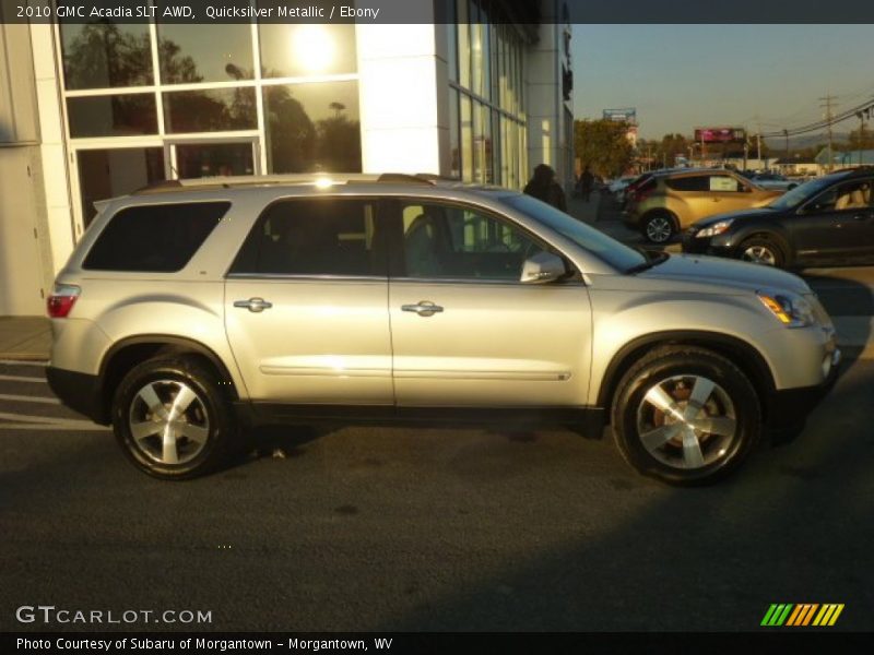 Quicksilver Metallic / Ebony 2010 GMC Acadia SLT AWD