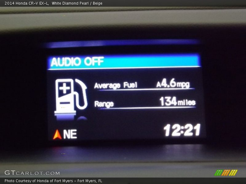White Diamond Pearl / Beige 2014 Honda CR-V EX-L