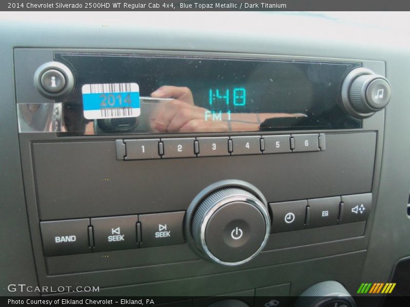 Blue Topaz Metallic / Dark Titanium 2014 Chevrolet Silverado 2500HD WT Regular Cab 4x4