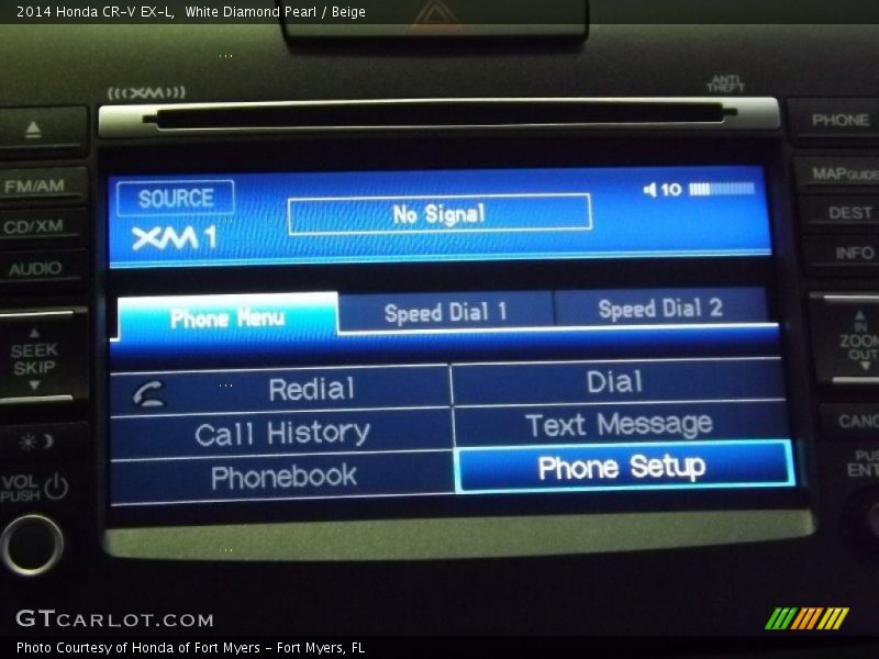 White Diamond Pearl / Beige 2014 Honda CR-V EX-L