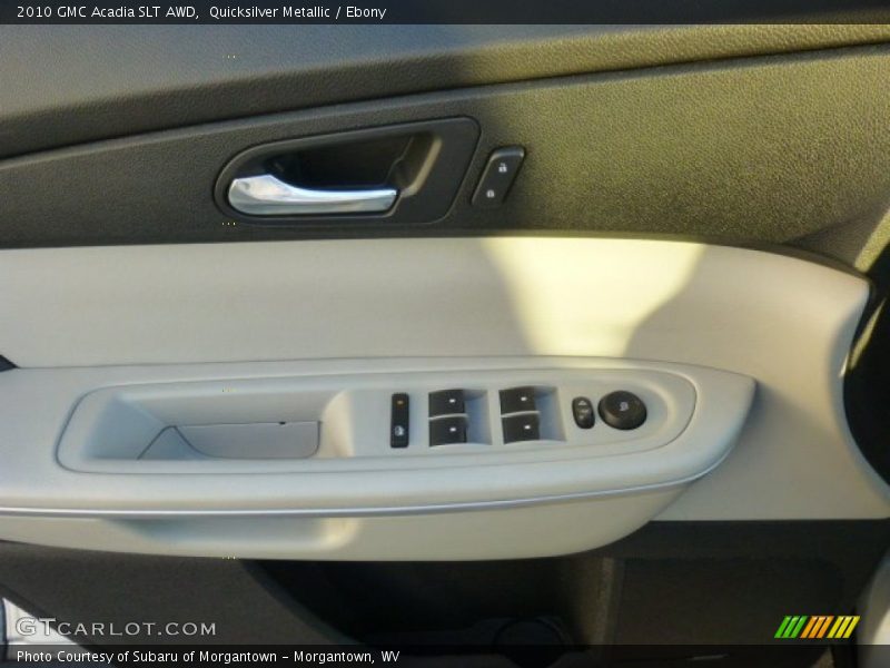 Quicksilver Metallic / Ebony 2010 GMC Acadia SLT AWD