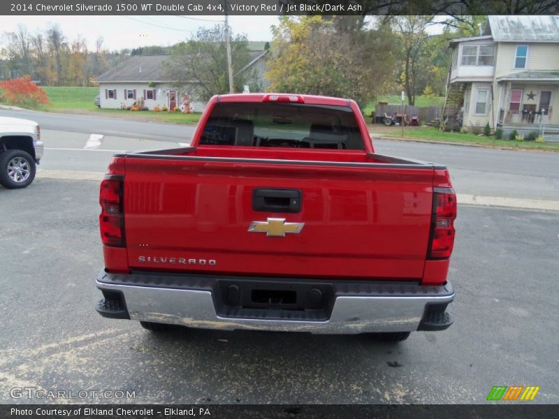 Victory Red / Jet Black/Dark Ash 2014 Chevrolet Silverado 1500 WT Double Cab 4x4