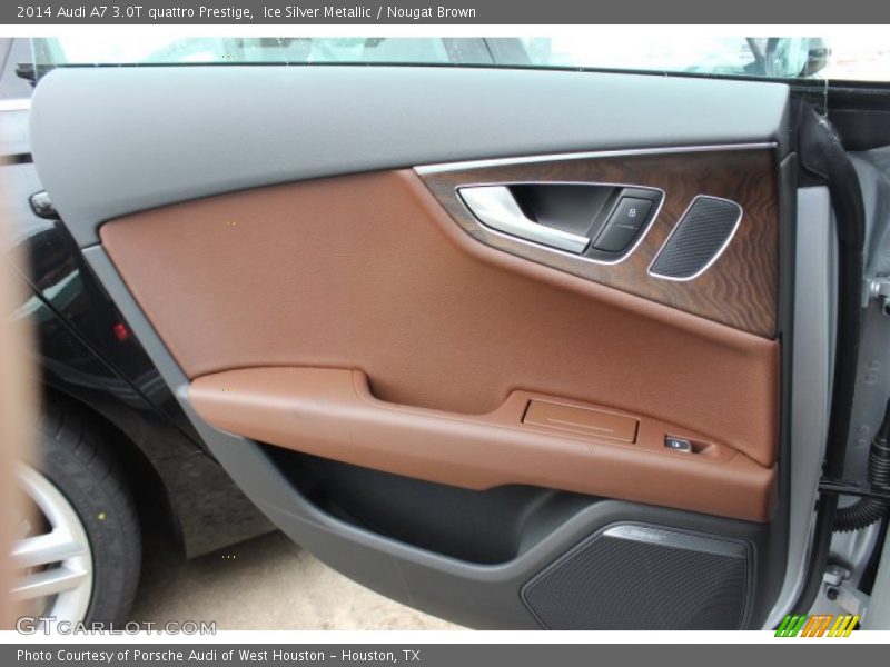 Ice Silver Metallic / Nougat Brown 2014 Audi A7 3.0T quattro Prestige