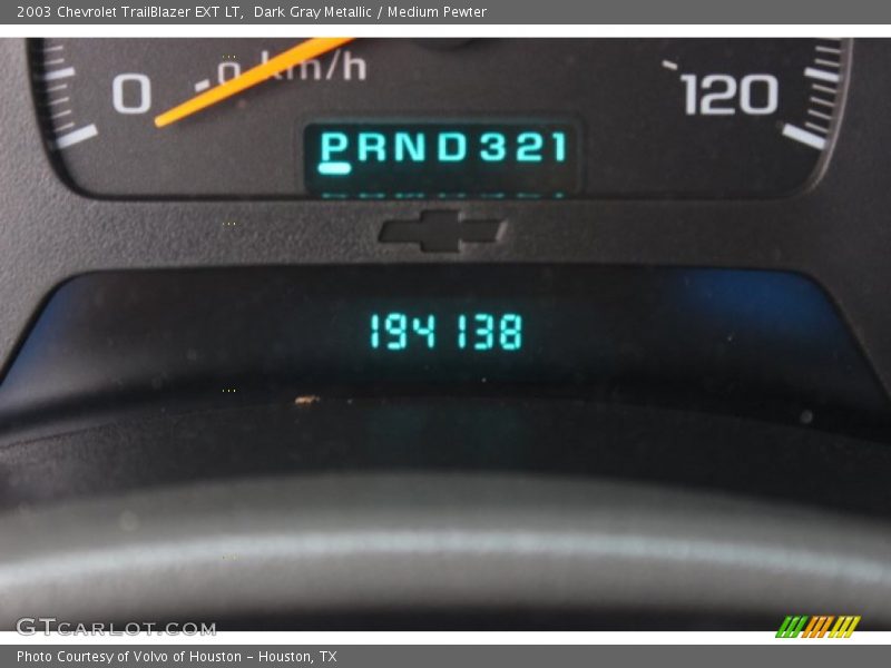 Dark Gray Metallic / Medium Pewter 2003 Chevrolet TrailBlazer EXT LT