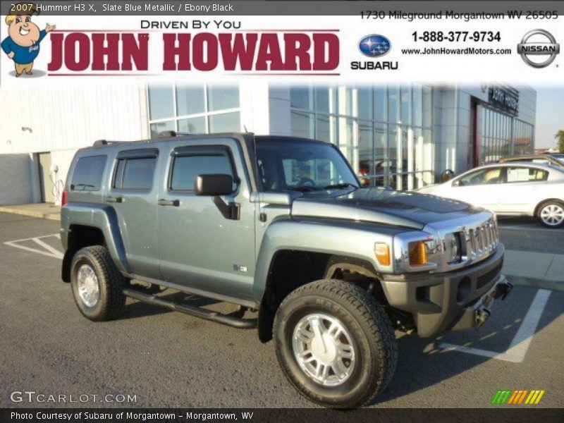 Slate Blue Metallic / Ebony Black 2007 Hummer H3 X