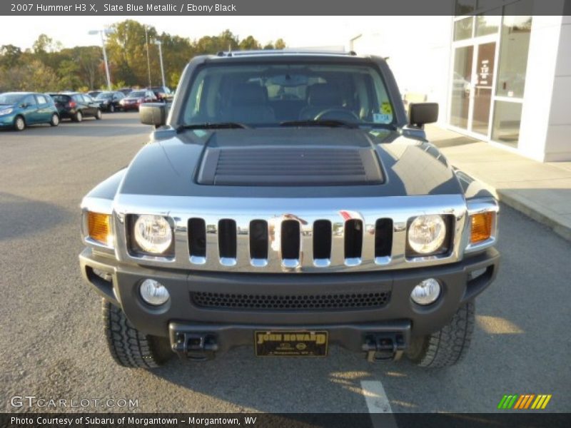 Slate Blue Metallic / Ebony Black 2007 Hummer H3 X