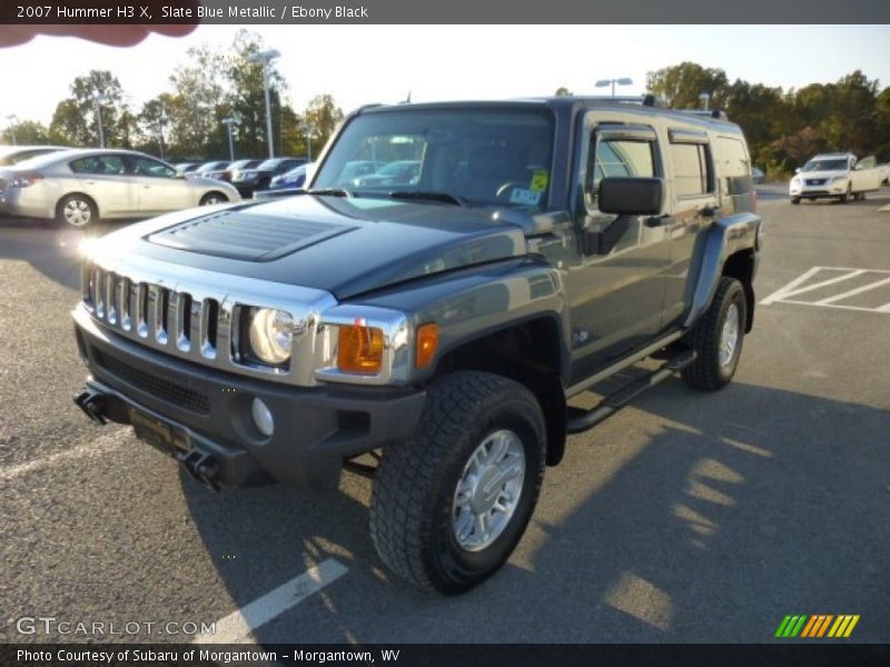 Slate Blue Metallic / Ebony Black 2007 Hummer H3 X