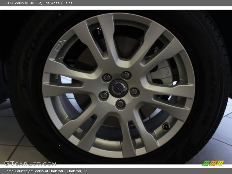 Ice White / Beige 2014 Volvo XC90 3.2
