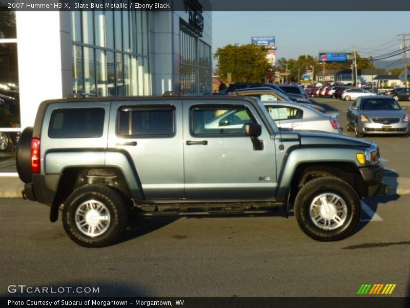 Slate Blue Metallic / Ebony Black 2007 Hummer H3 X