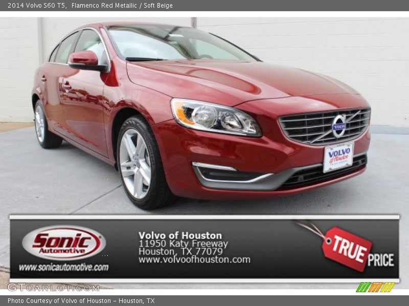 Flamenco Red Metallic / Soft Beige 2014 Volvo S60 T5