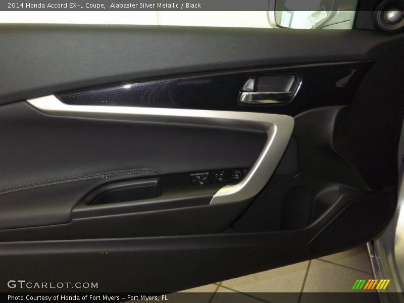 Alabaster Silver Metallic / Black 2014 Honda Accord EX-L Coupe