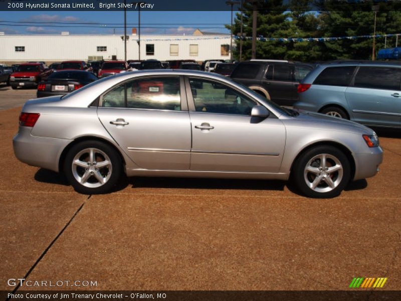 Bright Silver / Gray 2008 Hyundai Sonata Limited