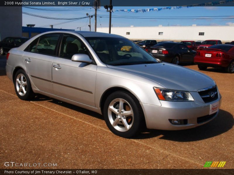 Bright Silver / Gray 2008 Hyundai Sonata Limited