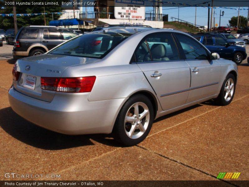 Bright Silver / Gray 2008 Hyundai Sonata Limited