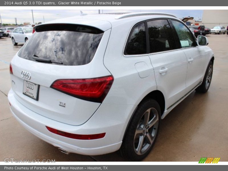 Glacier White Metallic / Pistachio Beige 2014 Audi Q5 3.0 TDI quattro