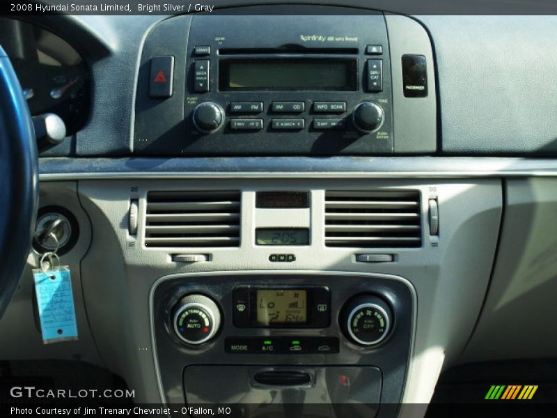 Bright Silver / Gray 2008 Hyundai Sonata Limited