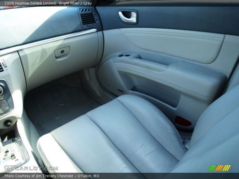 Bright Silver / Gray 2008 Hyundai Sonata Limited