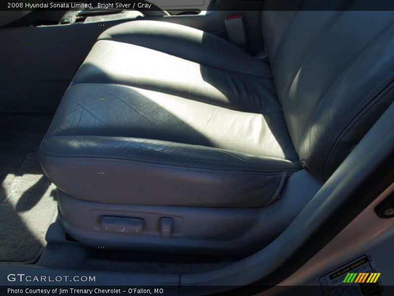 Bright Silver / Gray 2008 Hyundai Sonata Limited