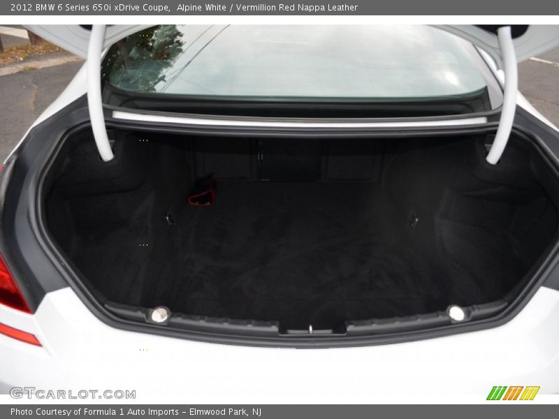  2012 6 Series 650i xDrive Coupe Trunk