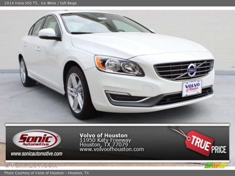 Ice White / Soft Beige 2014 Volvo S60 T5
