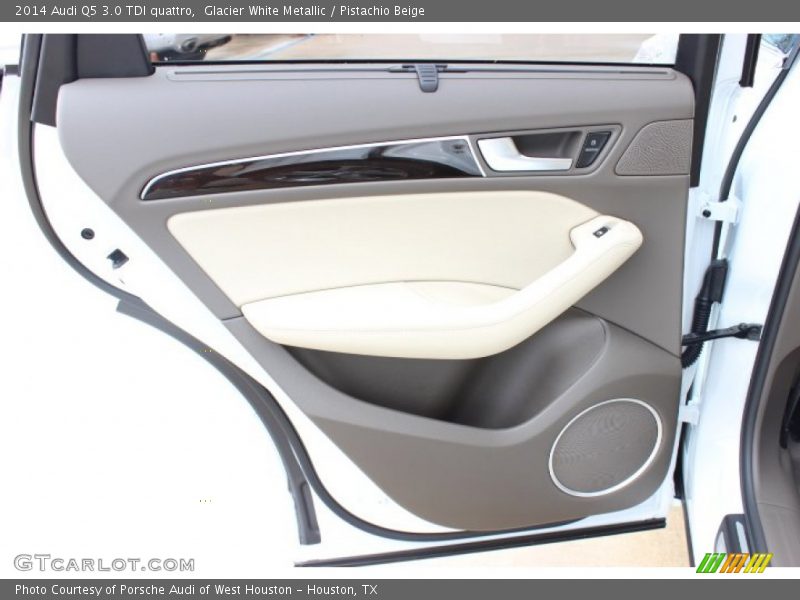 Glacier White Metallic / Pistachio Beige 2014 Audi Q5 3.0 TDI quattro