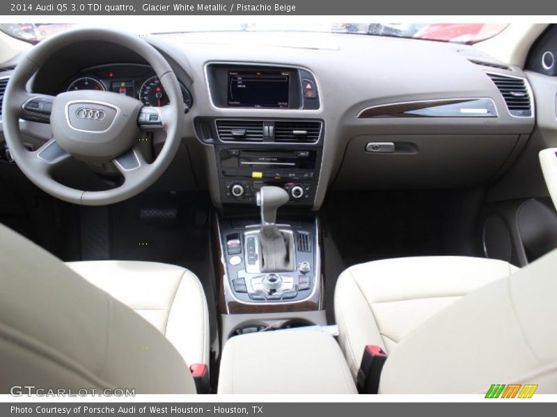 Glacier White Metallic / Pistachio Beige 2014 Audi Q5 3.0 TDI quattro