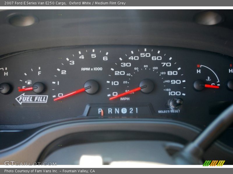Oxford White / Medium Flint Grey 2007 Ford E Series Van E250 Cargo