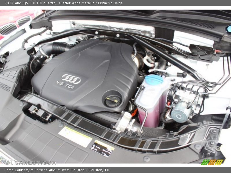 Glacier White Metallic / Pistachio Beige 2014 Audi Q5 3.0 TDI quattro