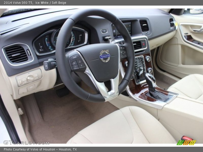 Ice White / Soft Beige 2014 Volvo S60 T5