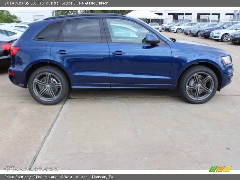 Scuba Blue Metallic / Black 2014 Audi Q5 3.0 TFSI quattro