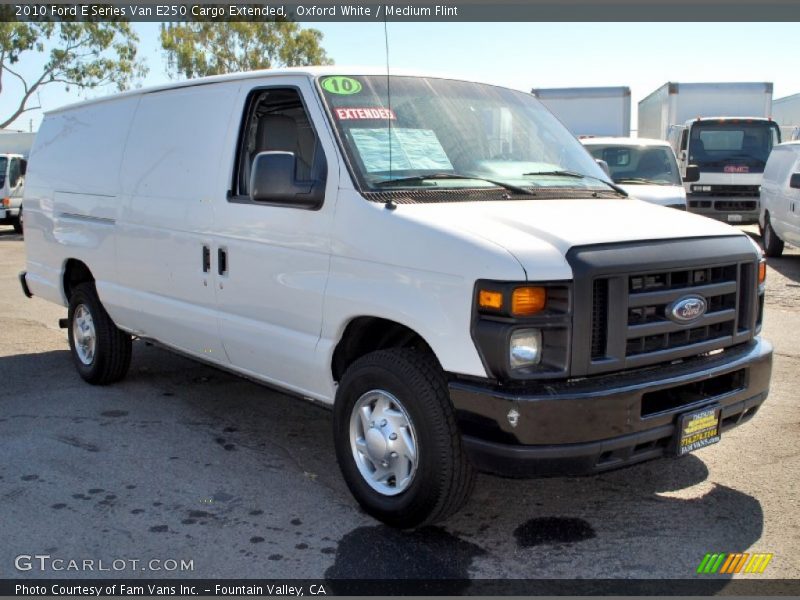 Oxford White / Medium Flint 2010 Ford E Series Van E250 Cargo Extended