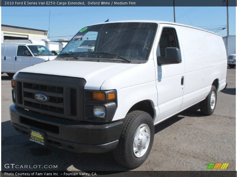 Oxford White / Medium Flint 2010 Ford E Series Van E250 Cargo Extended