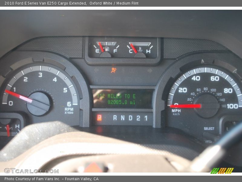 Oxford White / Medium Flint 2010 Ford E Series Van E250 Cargo Extended