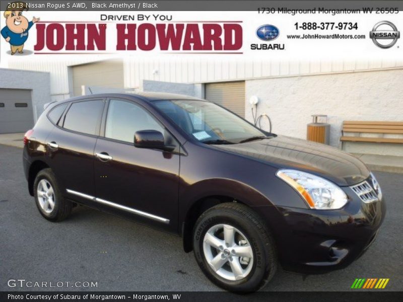 Black Amethyst / Black 2013 Nissan Rogue S AWD