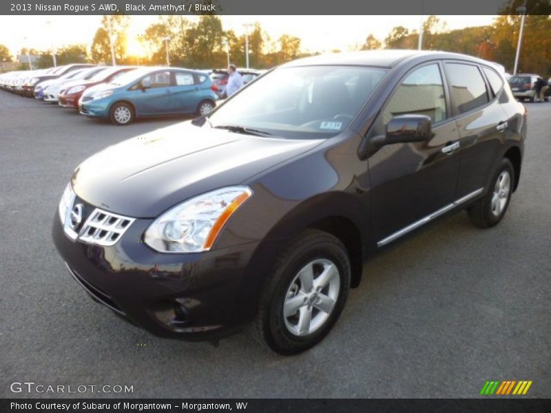 Black Amethyst / Black 2013 Nissan Rogue S AWD
