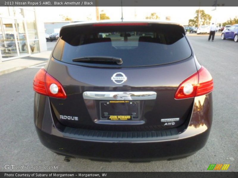 Black Amethyst / Black 2013 Nissan Rogue S AWD
