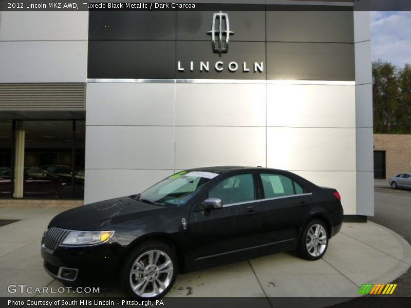 Tuxedo Black Metallic / Dark Charcoal 2012 Lincoln MKZ AWD