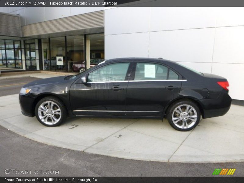 Tuxedo Black Metallic / Dark Charcoal 2012 Lincoln MKZ AWD