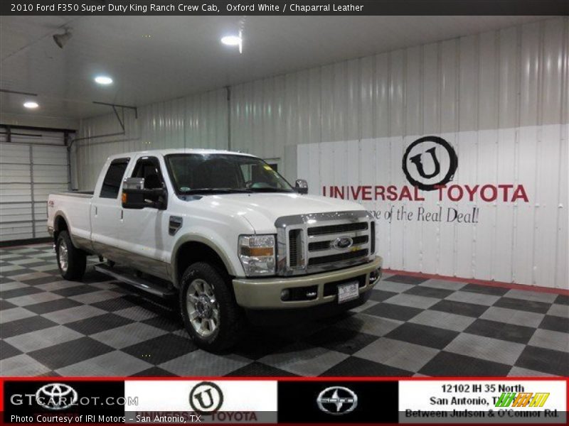 Oxford White / Chaparral Leather 2010 Ford F350 Super Duty King Ranch Crew Cab