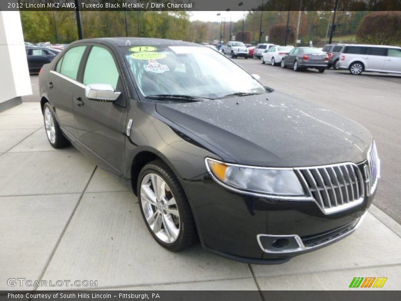 Tuxedo Black Metallic / Dark Charcoal 2012 Lincoln MKZ AWD
