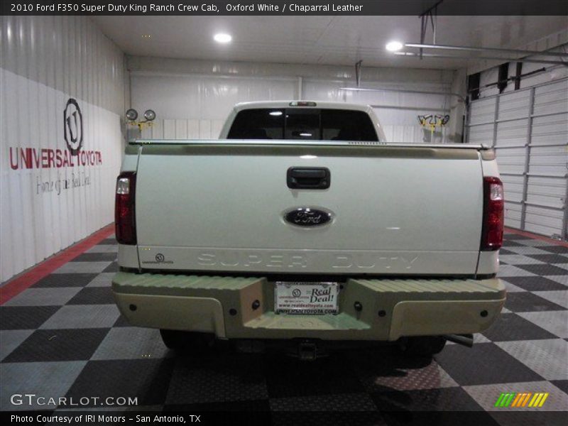 Oxford White / Chaparral Leather 2010 Ford F350 Super Duty King Ranch Crew Cab