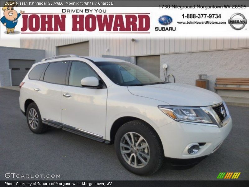 Moonlight White / Charcoal 2014 Nissan Pathfinder SL AWD